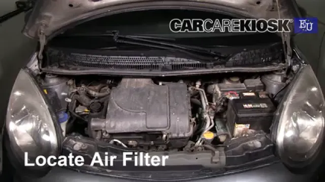 2008 Citroen C1 Advance 1.0L 3 Cyl. Filtre à air (moteur) Changement